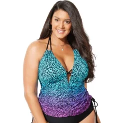 Swimsuits For All Women’s Plus Size Plunge Tankini Top -Avenue Clothing Shop GUEST 350e8529 c14f 494d a38b a48c90d4ccc5