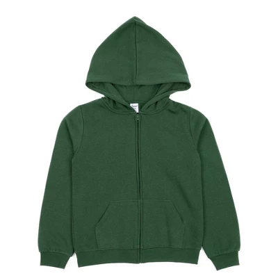 Leveret Kids Zipper Cotton Solid Color Hoodie 6 Leveret Kids Zipper Cotton Solid Color Hoodie - Image 4