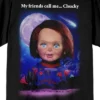 Chucky My Friends Call Me Chucky Women's Black T-shirt