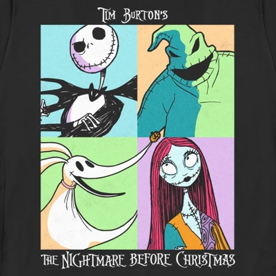 Women's The Nightmare Before Christmas Group Character Portraits T-Shirt 3 Women's The Nightmare Before Christmas Group Character Portraits T-Shirt