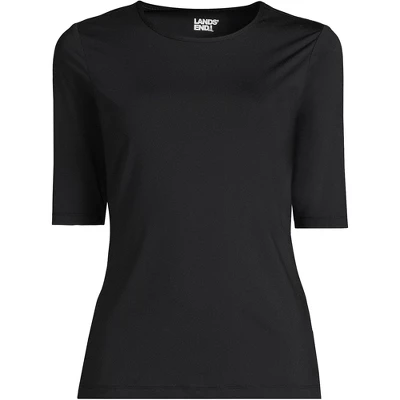 Lands' End Women's Crew Neck Elbow Sleeve Rash Guard UPF 50 Sun Protection Modest Swim Tee 12 Lands' End Women's Crew Neck Elbow Sleeve Rash Guard UPF 50 Sun Protection Modest Swim Tee - Image 10