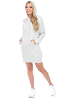 Women's Hoodie Sweatshirt Dress - White Mark -Avenue Clothing Shop GUEST 385073c6 697f 489c acc9 d2b02829af8b