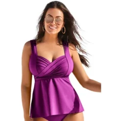 Swimsuits For All Women’s Plus Size Sweetheart Wrap Tankini Top -Avenue Clothing Shop GUEST 3b46f826 ac33 41e6 bfcb da4399b1b46c