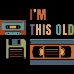 Junior's Design By Humans I'm This Old - Old Data Storage Media By DsgnCraft T-Shirt