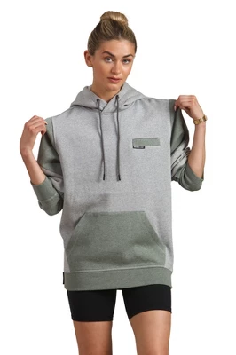 Members Only Women's Colorblock Pullover Oversized Hooded Sweatshirt 6 Members Only Women's Colorblock Pullover Oversized Hooded Sweatshirt - Image 4