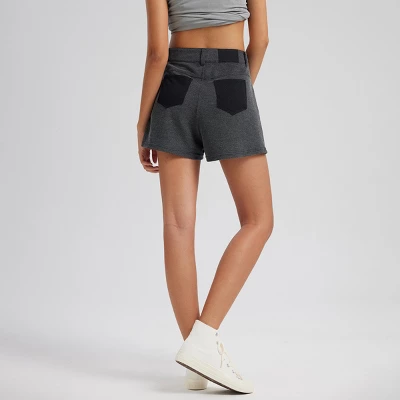 Women's Knit Shorts - Gray 5 Women's Knit Shorts - Gray - Image 3