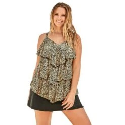 Swim 365 Women’s Plus Size Longer-Length Tiered-Ruffle Tankini Top -Avenue Clothing Shop GUEST 40840f66 84be 4be0 bc74 32a5c41a3133