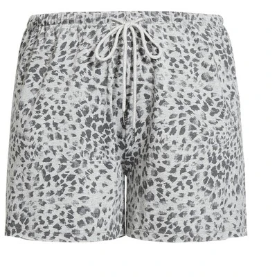 Women's Plus Size Raw Edge Print Short - Gray Animal | ZIM & ZOE 4 Women's Plus Size Raw Edge Print Short - Gray Animal | ZIM & ZOE - Image 2