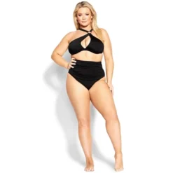 Women's Plus Size Alena Hi Waist Bikini Brief - Black | FOX & ROYAL -Avenue Clothing Shop GUEST 40d7c04f 6ded 4b0c 9a18 d20f6ff84e09