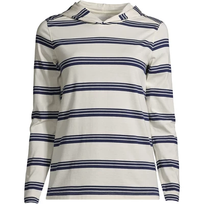 Lands' End Women's Supima Cotton Pullover Hoodie 3 Lands' End Women's Supima Cotton Pullover Hoodie