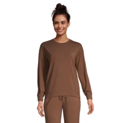 Lands' End Women's Lounge Long Sleeve Pajama Sweatshirt -Avenue Clothing Shop GUEST 410858dc cf65 4702 a87d 89519dd571a4