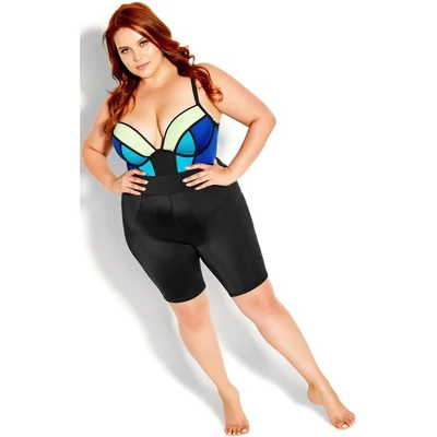 Women's Plus Size Azores Swim Short - Black | CITY CHIC 5 Women's Plus Size Azores Swim Short - Black | CITY CHIC - Image 3