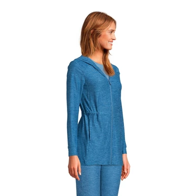 Lands' End Women's Soft Performance Full Zip Hoodie 4 Lands' End Women's Soft Performance Full Zip Hoodie - Image 2