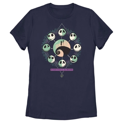 Women's The Nightmare Before Christmas Forever & Always Couple T-Shirt 5 Women's The Nightmare Before Christmas Forever & Always Couple T-Shirt - Image 3