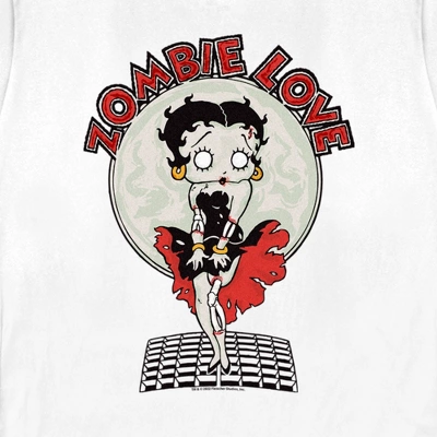 Women's Betty Boop Valentine's Day Zombie Love Dress T-Shirt 3 Women's Betty Boop Valentine's Day Zombie Love Dress T-Shirt