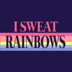 Junior's Design By Humans Rainbow Sweat By ChinUp T-Shirt