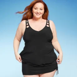 Women's UPF 50 Cut Out Strap Tankini Top - Aqua Green® -Avenue Clothing Shop GUEST 45997d41 fb13 4778 a333 cbbfb9d4084a