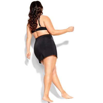 Women's Plus Size Azores Bikini Skirt - Black | CITY CHIC 3 Women's Plus Size Azores Bikini Skirt - Black | CITY CHIC