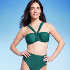 Women's Twist Center Front Bandeau Bikini Top - Shade & Shore™ Green -Avenue Clothing Shop GUEST 476554cc 89e8 4e0c 8571 eb62ec9077bc