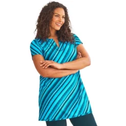 Swim 365 Women’s Plus Size Longer Length Short-Sleeve Swim Tunic -Avenue Clothing Shop GUEST 4968f329 c5d5 49d6 a5d1 ce6804a49fec