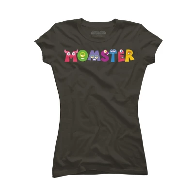 Junior's Design By Humans Cute Momster Cartoon Monster By Averilshop T-Shirt 7 Junior's Design By Humans Cute Momster Cartoon Monster By Averilshop T-Shirt - Image 5
