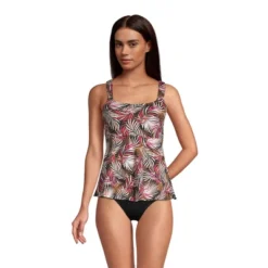 Lands' End Women's Mastectomy Flutter Scoop Neck Tankini Top Comfort Adjustable Straps -Avenue Clothing Shop GUEST 4b5830b0 5ab6 40f1 a4d0 6b66c9c883b6