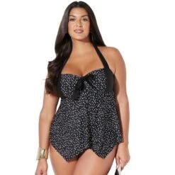 Swimsuits For All Women’s Plus Size Bow Handkerchief Halter Tankini Top -Avenue Clothing Shop GUEST 4b752041 a0d8 4b48 9fde f6aee92f96cc