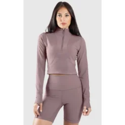 90 Degree By Reflex Interlink Ribbed Half Zip Long Sleeve Crop Top -Avenue Clothing Shop GUEST 4cdc7b5f 994e 4201 9635 52f691288b35