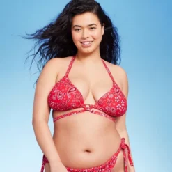 Women's Ring Front Strappy Triangle Bikini Top - Wild Fable™ -Avenue Clothing Shop GUEST 50263801 7b67 41c7 901c 46ced79cd3e4