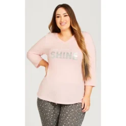 Women's Plus Size Shine Sleep Top - Pink | AVENUE 11 Women's Plus Size Shine Sleep Top - Pink | AVENUE -Avenue Clothing Shop GUEST 50b17197 e70e 4fcd bb22 5c569838d5b7