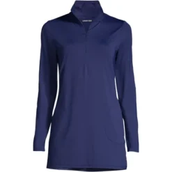 Lands' End Women's Quarter Zip Long Sleeve Tunic Rash Guard Cover-up UPF 50 Sun Protection 14 Lands' End Women's Quarter Zip Long Sleeve Tunic Rash Guard Cover-up UPF 50 Sun Protection -Avenue Clothing Shop GUEST 517af029 a445 47d4 bb13 0042fd764a7b