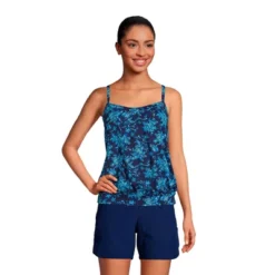 Lands' End Women's Mastectomy Chlorine Resistant Blouson Tummy Hiding Tankini Top Swimsuit Adjustable Straps -Avenue Clothing Shop GUEST 517c93ed af4c 42c7 aa89 625c40e1a834