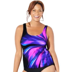 Swimsuits For All Women’s Plus Size Chlorine Resistant Classic Tankini Top -Avenue Clothing Shop GUEST 518bdcc2 c886 4298 b4a1 9338533f8941