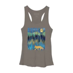 Women's Design By Humans Fox Forest Night By Maryedenoa Racerback Tank Top -Avenue Clothing Shop GUEST 51cf473d 04f2 48e3 b167 31967b5b25c2