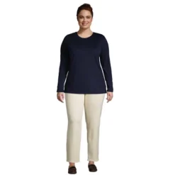 Lands' End Women's Relaxed Supima Cotton Long Sleeve Crewneck T-Shirt -Avenue Clothing Shop GUEST 5211abbd 8991 4883 8dc1 d29bdb602187