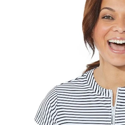 Swimsuits For All Women’s Plus Size Chlorine Resistant Quarter Zip Swim Tee 4 Swimsuits For All Women’s Plus Size Chlorine Resistant Quarter Zip Swim Tee - Image 2