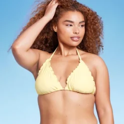 Women's Ruffle Triangle Bikini Top - Wild Fable™ -Avenue Clothing Shop GUEST 528d9b12 a1f4 448f a09b 53244495bb60