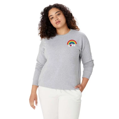 CynthiaF 70s Love Rainbow Sweatshirt - Deny Designs 3 CynthiaF 70s Love Rainbow Sweatshirt - Deny Designs