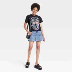 Women's Día De Muertos La Catrina Short Sleeve Graphic T-Shirt - Black 7 Women's Día De Muertos La Catrina Short Sleeve Graphic T-Shirt - Black -Avenue Clothing Shop GUEST 545640a6 f3eb 4365 9a04 45fe8f2872b5