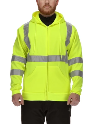 RefrigiWear High Visibility Hi Vis Fleece Hooded Sweatshirt 3 RefrigiWear High Visibility Hi Vis Fleece Hooded Sweatshirt