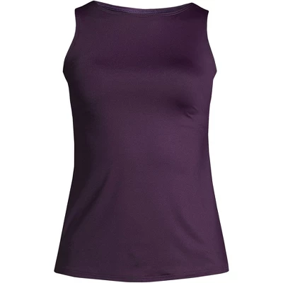 Lands' End Women's High Neck UPF 50 Modest Tankini Top Swimsuit 9 Lands' End Women's High Neck UPF 50 Modest Tankini Top Swimsuit - Image 7