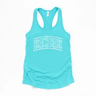 Simply Sage Market Women's Beach Babe Varsity Racerback Tank 4 Simply Sage Market Women's Beach Babe Varsity Racerback Tank - Image 2