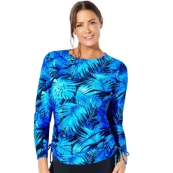 Swimsuits For All Women’s Plus Size Chlorine Resistant Side-Tie Adjustable Long Sleeve Swim Tee 17 Swimsuits For All Women’s Plus Size Chlorine Resistant Side-Tie Adjustable Long Sleeve Swim Tee -Avenue Clothing Shop GUEST 57614eef cc6b 4346 86e8 ec17eaa9a8cc
