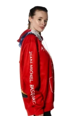 Members Only - Women's Basquiat X Members Only Hoodie Oversized Jacket - Red -Avenue Clothing Shop GUEST 59377ba3 4feb 47d8 b3cb 0bc284293315