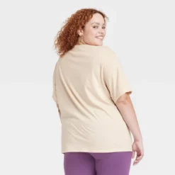 Women's Just Take Your Time Short Sleeve Graphic T-Shirt - Tan