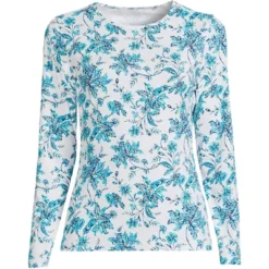 Lands' End Women's Long Crew Neck Long Sleeve Rash Guard UPF 50 Sun Protection Modest Swim Tee 34 Lands' End Women's Long Crew Neck Long Sleeve Rash Guard UPF 50 Sun Protection Modest Swim Tee -Avenue Clothing Shop GUEST 5a160532 54e5 483d bcdb 0c523eeed178