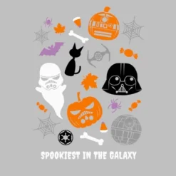 Women's Star Wars Halloween Spookiest In Galaxy Collage T-Shirt