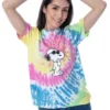 Peanuts Womens' Joe Cool Snoopy Tie-Dye Skimmer T-Shirt -Avenue Clothing Shop GUEST 5b8c35cd 6817 4bde 896a ca0c1637fc83
