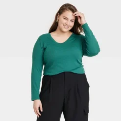 Women's Long Sleeve V-Neck T-Shirt - A New Day™ -Avenue Clothing Shop GUEST 5d63e4b3 c0db 4d39 971e 1cafca25f6af