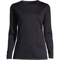 Lands' End Women's Relaxed Supima Cotton Long Sleeve Crewneck T-Shirt -Avenue Clothing Shop GUEST 5e1a3755 d343 4da3 865e 08d1b0e3994e